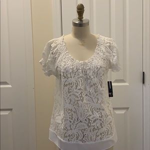 New Direction Lace Top PM - NWT